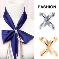 Ready Stock‼️X-shaped Scarf Buckle Brooch Scarf Shawl Buckle Cincin Tudung Kerongsang Tudung