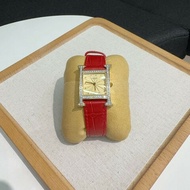 Hermes H系列HH1.201橘黃色錶盤石英女士手錶腕錶