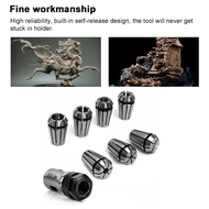 shartle-th ZASCHMOY 7PCS ER11 Spring Collets Set High Strength Steel with 5mm for Engraving Milling 