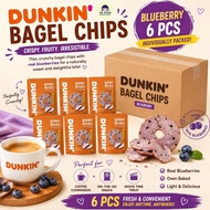 Dunkin Bagel Chips – Blueberry Flavor 6 pack per Box