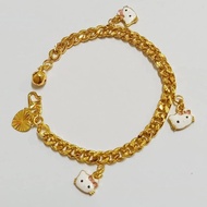 Bracelet Gelang Tangan Baby Kikir Hello Kitty Emas Bangkok FREE COP 916