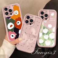 Compatible For Infinix ITEL S23 Hot 40 Pro 40i 30i Play Smart 7 8 Note 30 VIP 12 Turbo G96 Tecno Spark 10C Camon 20 4G Flower Korean Phone Case New Angel Eyes Phone Case TPU Cover
