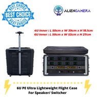4U 6U PE Ultra Lightweight Flight Case Super for Speaker/ Switcher/  Rack Case/ Audio System Rack