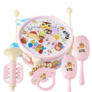Children's toy drums, happy patting drums, drums, 7-piece drumming combination, musical percussion instruments like jazz drums.