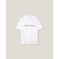 ELEVEN - Printed Number Eleven Line unisex t-shirt for men and women - White