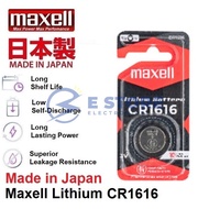 CR1616 GENUINE Maxell Japan Coin Cell Lithium Battery 3V - CR1616/1BS