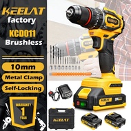 keelat Brushless Cordless Drill Rechargeable Screwdriver Power Tools Hand Drill Professional Cordles