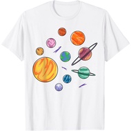 Children's T-Shirt Solar System Planets Science Space Boys Kids T-Shirt Fashion Tops Clothes for Boy
