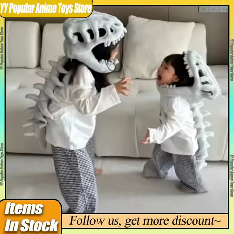 Custom Instock 3d Realistic Dinosaur Skeleton Costume Set Fashion Fun Role Play Dinosaur Bone Headge