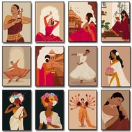 Penanda wanita berkuasa: Seni tarian India Selatan untuk peminat buku, hiasan dinding gaya Bharatana