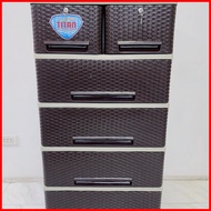 ♈ ▧ ✹ Sanyo Box Titan Rattan Drawer Cabinet Organizer with Lock