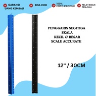 300mm Architect Scale Triangle Ruler 30cm/ - Aluminum Precision Scale Ruler