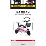 New Electric Tricycle Adult48VElectric Car Lithium Battery Household Small Battery Car Parent-Child Scooter