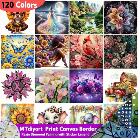 5D Diamond Painting Print Canva Border With Sticker Legend Woman Handmade Hobby Craft Kit Mosaic Flo