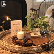 Khay mây tròn mâm mây ECOHUB đựng đồ ăn d45cm / 50cm (Round Rattan Tray For Food)