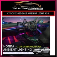 CIVIC FE 2022-2025 CAR LED RGB CAR AMBIENT LIGHT PLUG AND PLAY