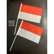 MERAH Small Red and White Cloth Flag August Flag/ Parade Flag/ August 17th Parade Flag Small Flag MV
