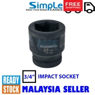 33MM X 3/4" Markone Impact Socket, 33mm, Impact Socket