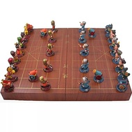 Sg SELLER Chess Set Foldable Chessboard Q Version Three Kingdoms Chess, Resin Chess Piece Cartoon Ch