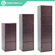 Furniture Direct BRAY storage cabinet bookcase kabinet buku rak buku kayu-Brown