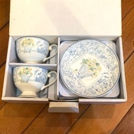 ✔️ HOLA韓國HANKOOK CHINAWARE骨瓷咖啡/茶杯盤靈感系列禮盒 兩組咖啡杯