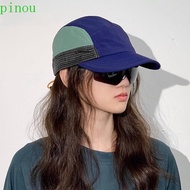 PINOU Breathable Peaked Cap, Retro Baseball Cap with Sun Protection, 5-Panel Quick-Dry, Adjustable L