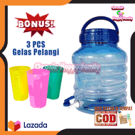 Galon Kran 10 Liter TEBAL / Galon Air Minum/dispenser BIRU BY GROSIR HAPPY FAMILY