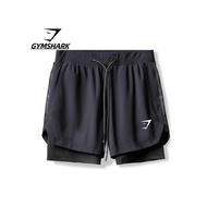 GYMSHARK Fitness Shorts Men Running Sports Double-Layer Stretch Quick-Drying Shorts 6311