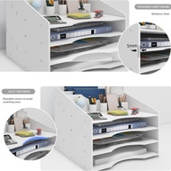 A4 Double Folder Folder Desktop Multifunctional Storage Rack Office Folder Paper-Cutting Storage Box