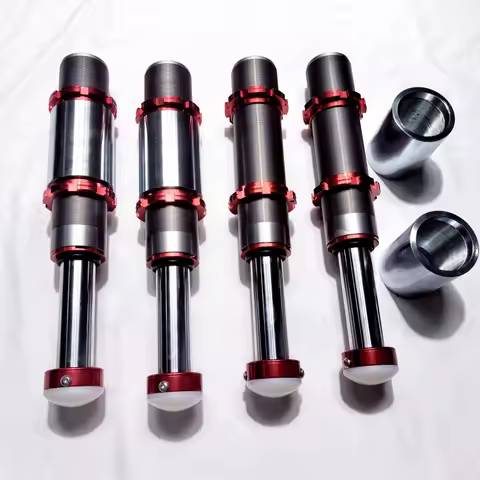 OPIC Adjustable 4-Inch Suspension Shock Absorber for 4x4 Off-Road Front & Rear Red Bumpstop 2inch 3i