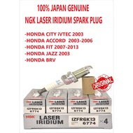 100% JAPAN GENUINE NGK LASER IRIDIUM SPARK PLUG  (IZFR6K13) 1Set 4Pcs