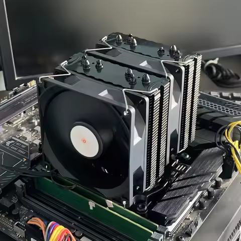 CPU Air-Cooled Cooler 4PIN PWM 6 Heat Pipe AM4 PC Processor Radiator for Intel LGA1700 1200 115X 201