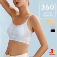 Ultra-Thin Woman Top Bra Sexy Push Up Bra Seamless Ice Silk Underwear Women Unwired Ring Sleep Lingerie Fitness Sports Bralette Invisible -55