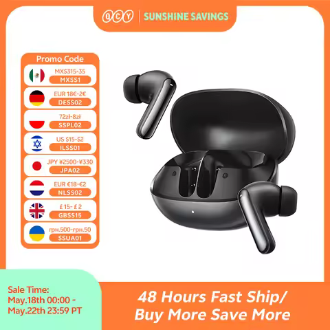 QCY Melobuds N20 BH25HT20A Wireless Bluetooth 6.0 Earphone -50dB Adaptive ANC 13mm Drivers Headsets 