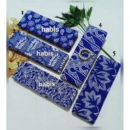 KATUN Garutan Stamped Batik Fabric in Color biru aeries Uniform Batik Fabric by the Meter - Cotton B