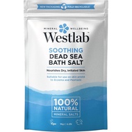 Westlab Pure Mineral Bathing Dead Sea Salt, 1kg (Packaging May Vary)