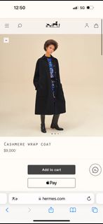 Hermes Cashmere Wrap Coat 愛馬仕 羊絨大衣 大褸 長褸