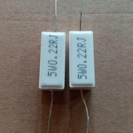 Resistor 5Watt - 0.1 R1 0.22 R22 0.33 R33 0.47 R47 Ohm 5% Taiwan
