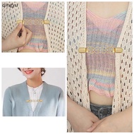 【QUSG】 3 Pcs Sweater Clips Waist Cinch Clips Vintage Dress Clip Back Cinch Shawl Cardigan Collar Cli