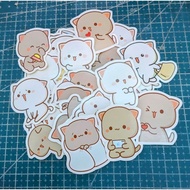 Peach and goma stickers