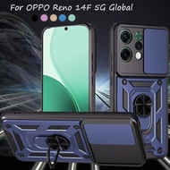 Armor Case For OPPO Reno 14F 5G Global 14 Pro 13F Global 13 Pro Kickstand With Camera Protection Rug