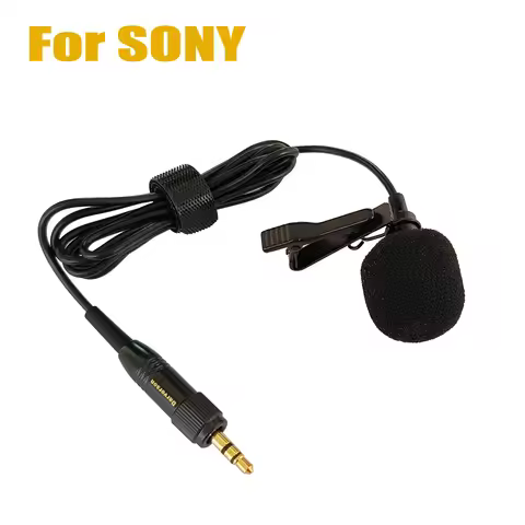 lavalier clip microphone 3.5mm srew lock for SONY receiver UWP-D21 D11 URX P03 P2 D21 wireless micro