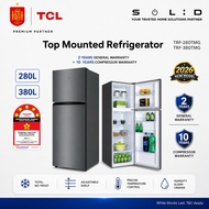 TCL 280L/ 380L 2-Door Refrigerator, TRF-280TMG / TRF-380TMG, Fridge peti sejuk