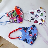 Fast Shipping Mask 50pcs 3D Kid Spiderman Mask Cartoon Al Style Mix Hulk Mask High Quality Mask ZG99