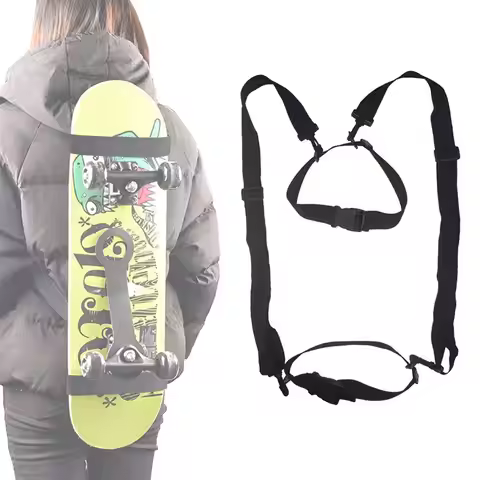 Longboard Skateboard Sling Shoulder Carrier Backpack Shoulder Carry Strap Skis Snowboard Rucksack St