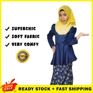 [KIDS RAYA 2021]  POKOK Peplum – MIDNIGHT BLUE