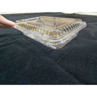GO - 2H  GC - PACK Plastic Tray [ 100pcs± ] Bakery Disposable Plastic Clear Food Box - Bekas Makanan