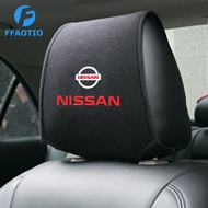 FFAOTIO Car Seat Head Rest Cover With Pockets Car Interior Accessories For Nissan Note GTR Qashqai Serena NV350 Kicks