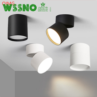 [wssno] 2023 New Style Anti-glare Dimmable Surface Mounted Rotating LED Downlight 20W15W10W7W Epistar Spot Light Ceiling Lamp AC90-260V