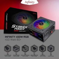 PSU Power Supply 450W 450 watt RGB 80+INFINITY